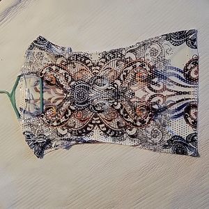 Juniors top.  Short sleeve v neck with sequins.  Size small.